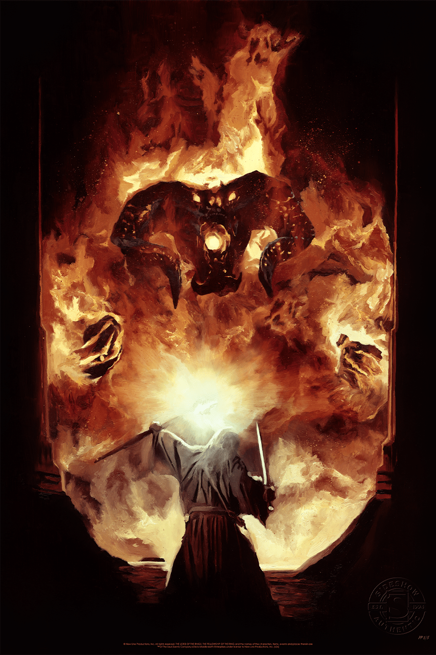 The Lord of the Rings The Flame of Anor Art Print  Exclusive Edition View 4