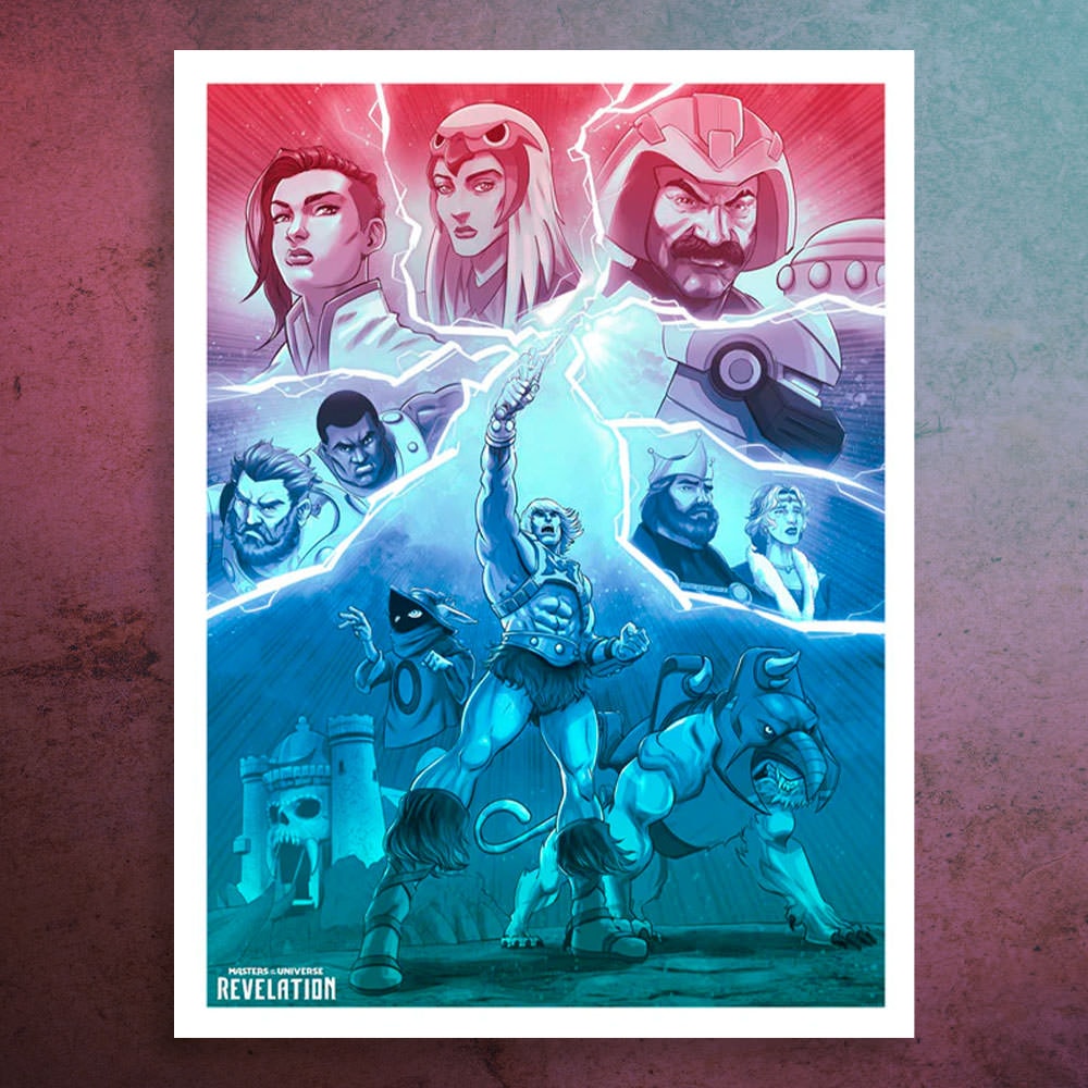 Masters of the Universe Revelation: Heroes Variant Art Print  View 1