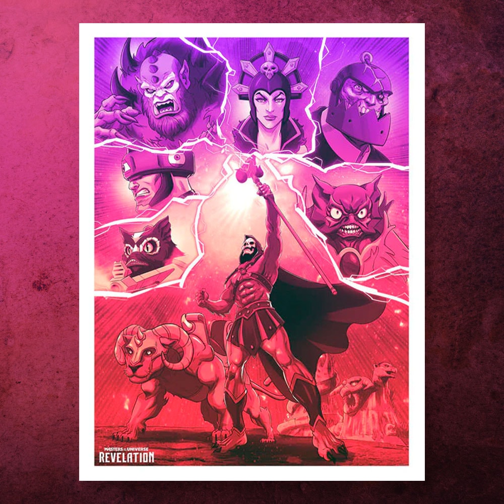 Masters of the Universe Revelation: Villains Variant Art Print  View 1