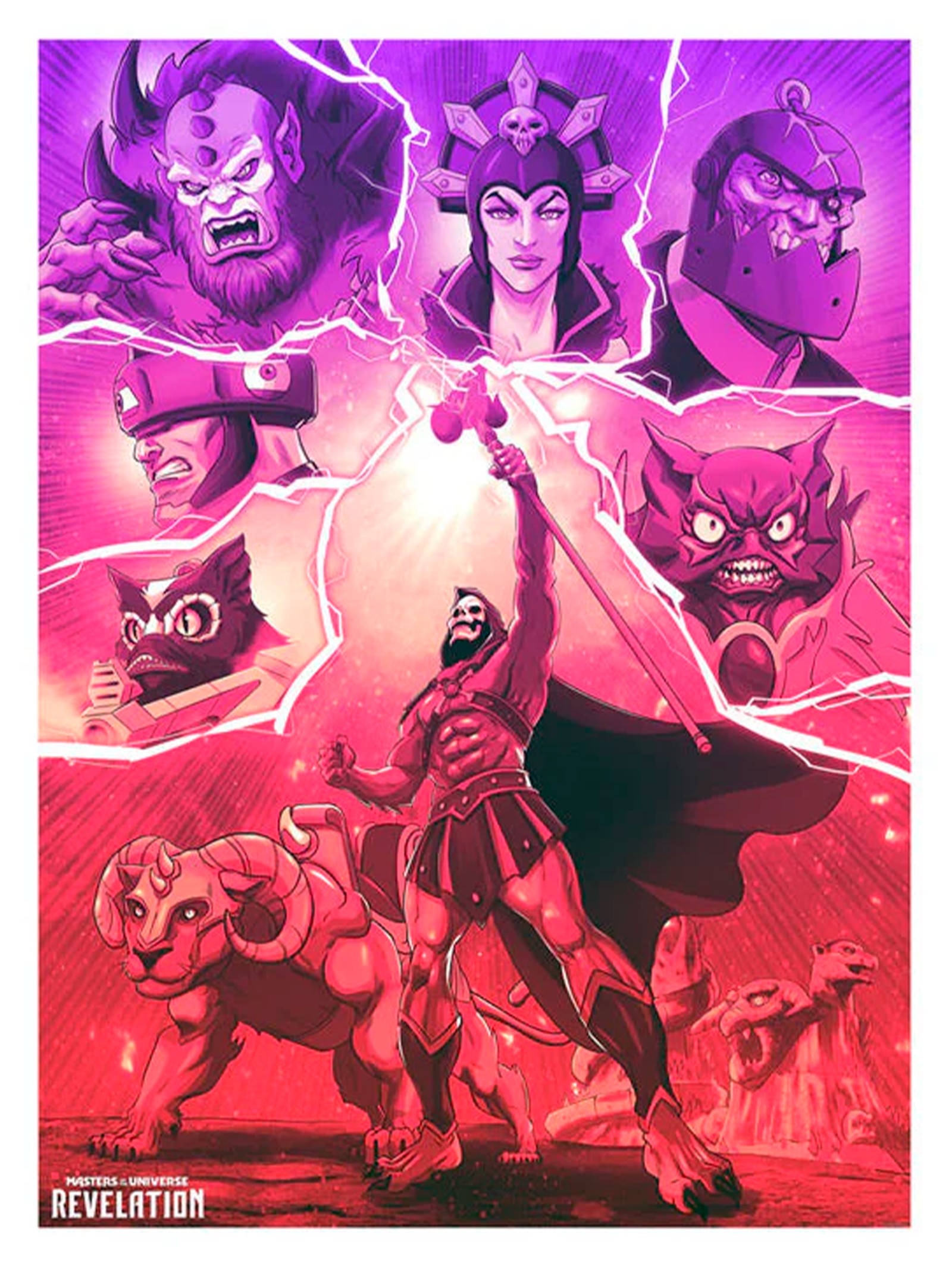 Masters of the Universe Revelation: Villains Variant Art Print  View 3