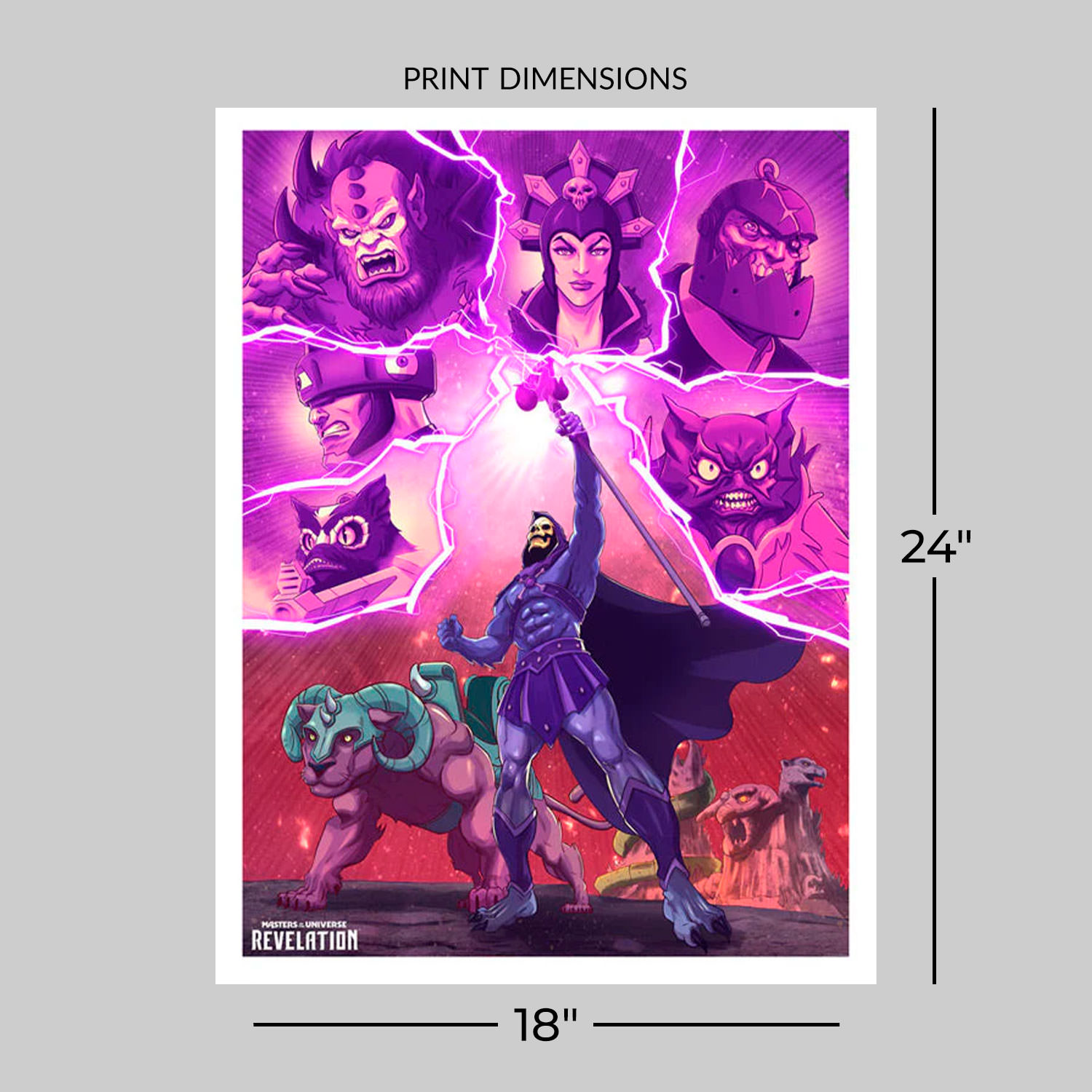 Masters of the Universe Revelation: Villains Art Print  View 2