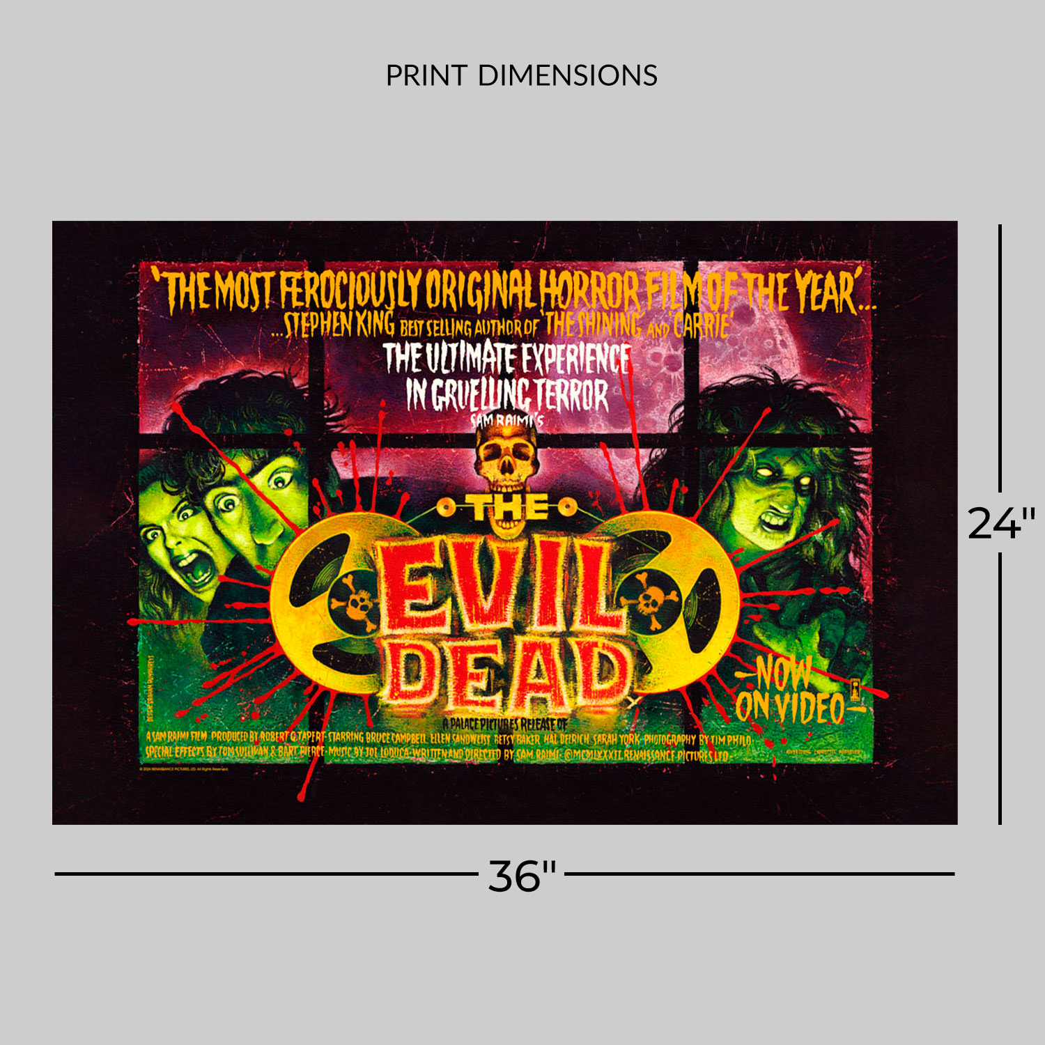 The Evil Dead The Evil Dead Movie Poster  View 2