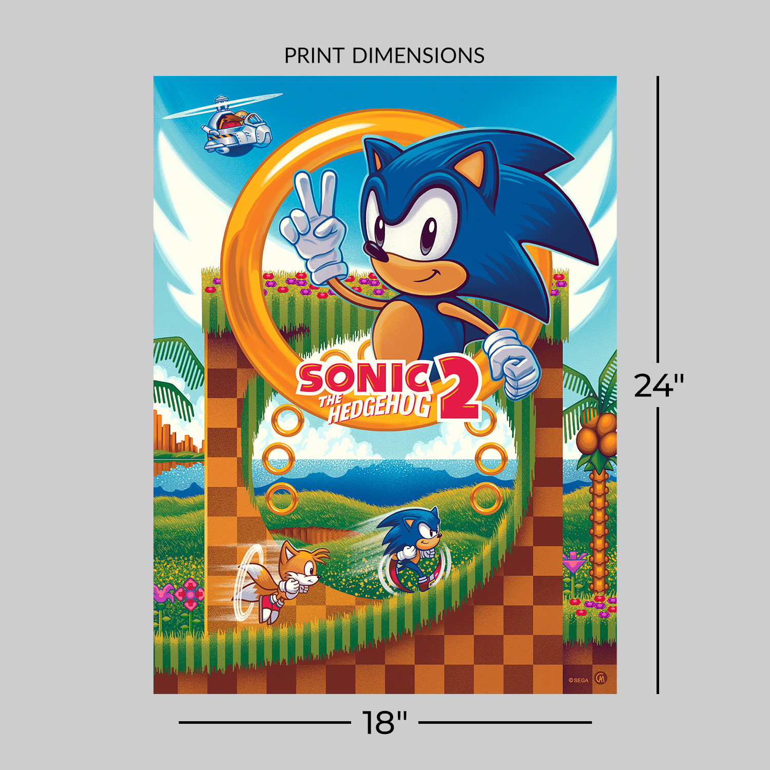 Sonic 2 Art Print by Moor-Art Gallery | Sideshow Collectibles