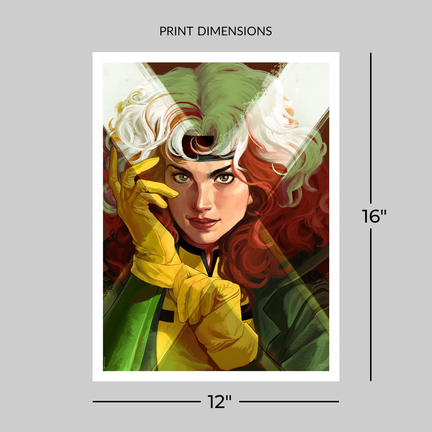 【2024】お歳暮・冬ギフト X-Men Sideshow | Uzuri by Print Art Fine Rogue Portraits: 絵画