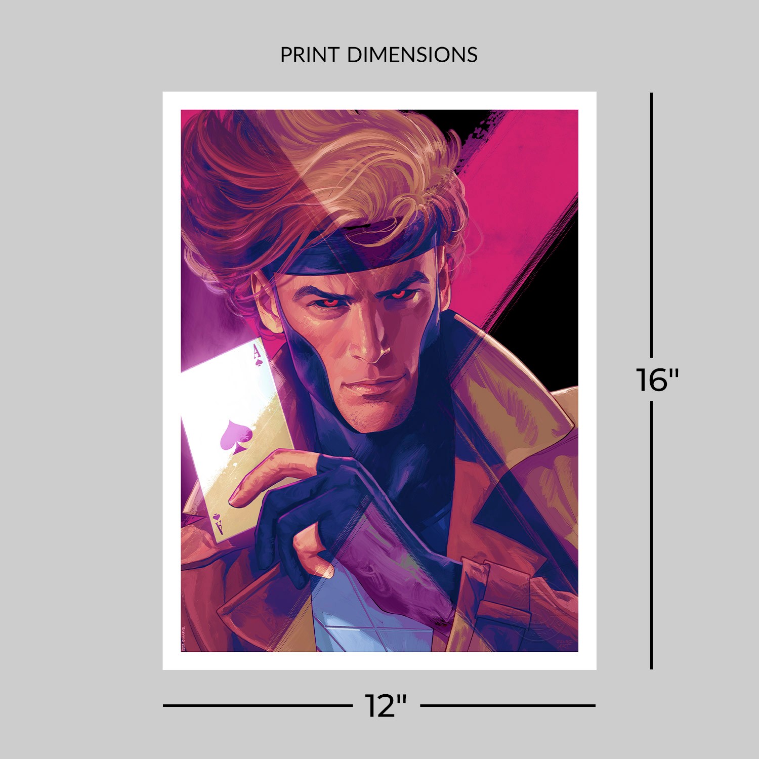 X-Men Portraits: Gambit Fine Art Print by Uzuri | Sideshow
