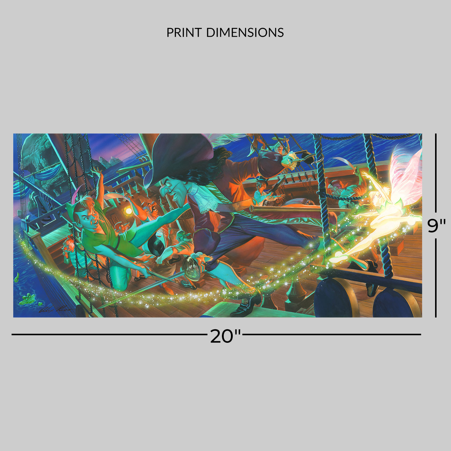 Disney Clash for Neverland Art Print  View 2