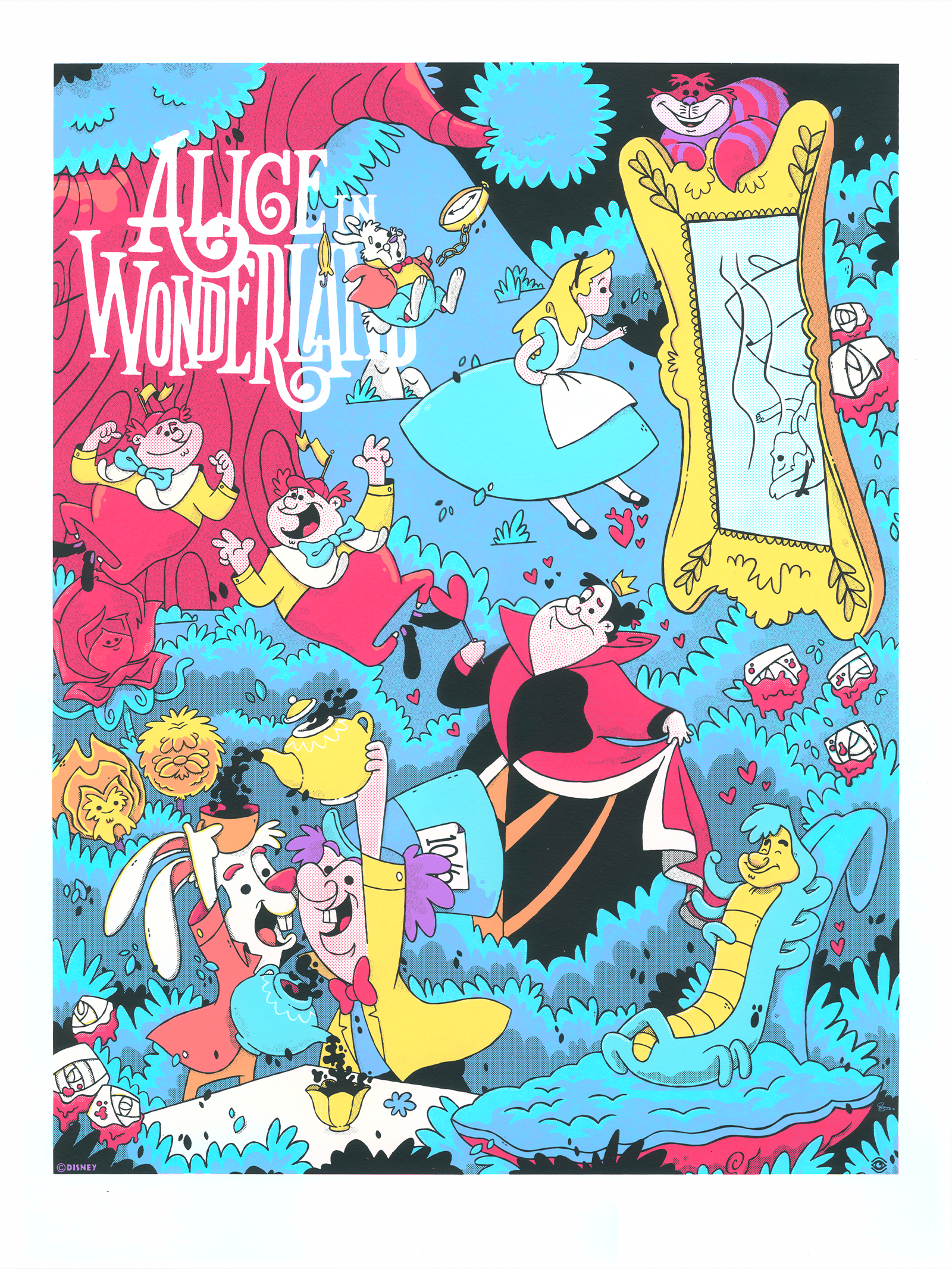 Disney Alice in Wonderland Movie Poster  View 3