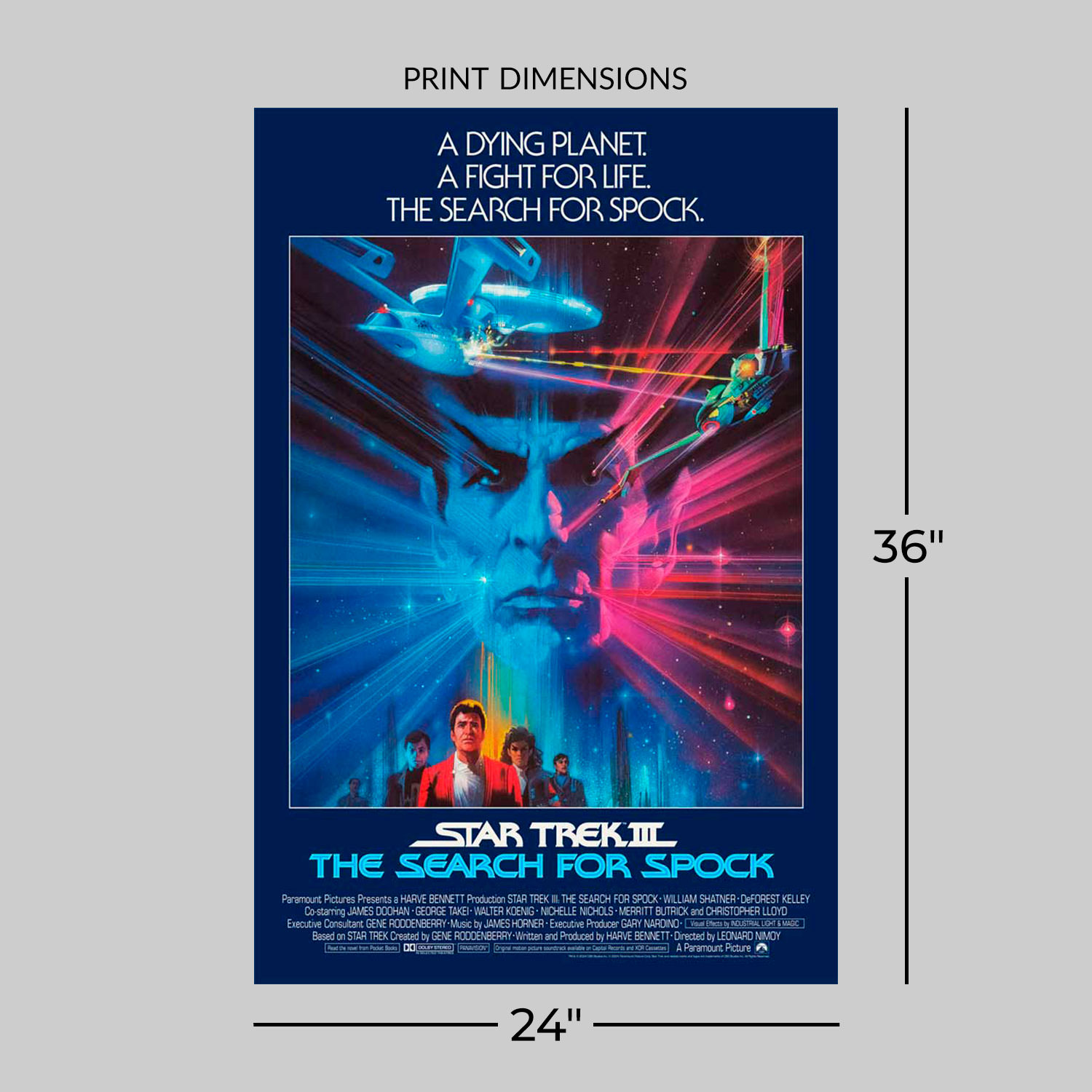 Star Trek Star Trek III: The Search For Spock Movie Poster  View 2