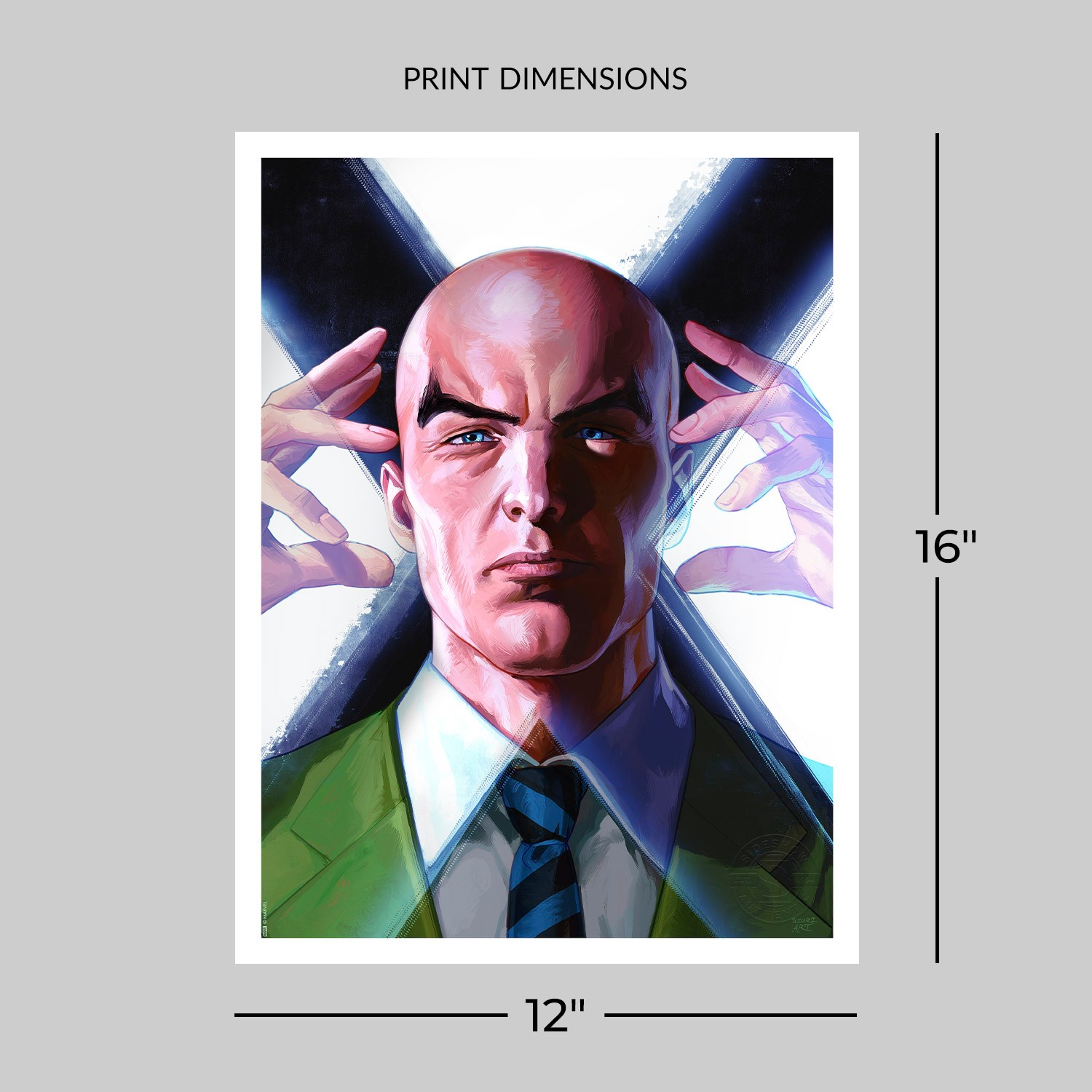 Marvel X-Men Portraits: Charles Xavier Art Print  Exclusive Edition View 2
