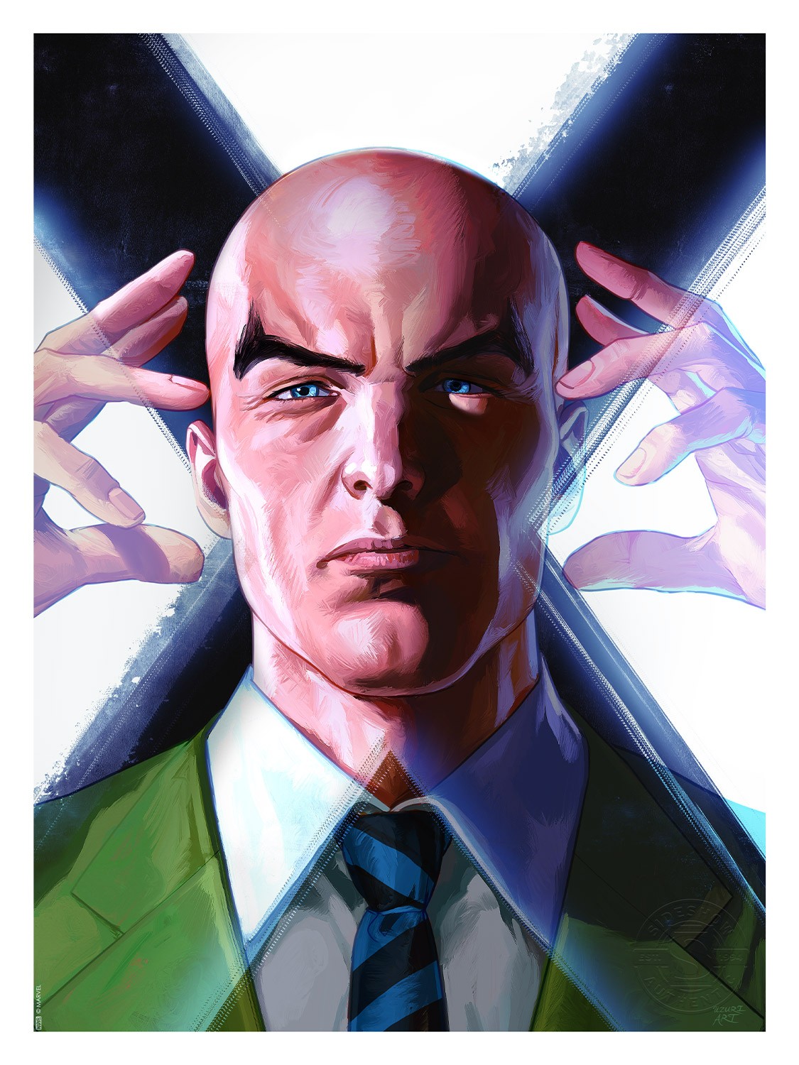 Marvel X-Men Portraits: Charles Xavier Art Print  Exclusive Edition View 6