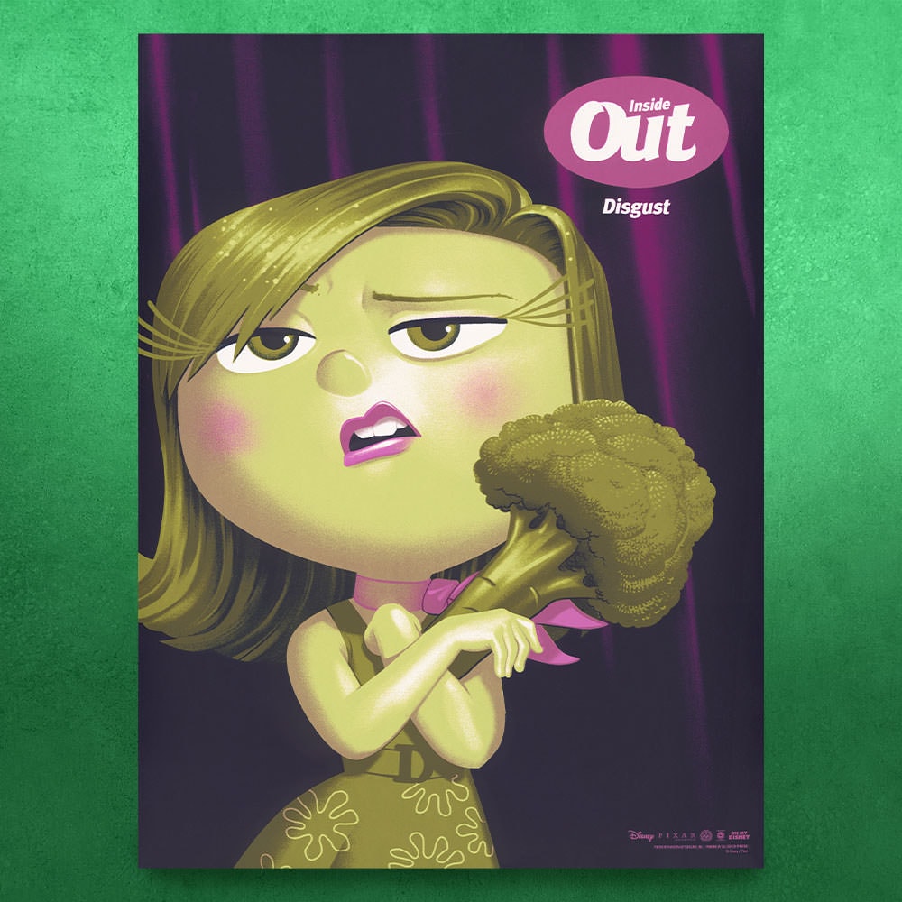 Disney Disgust (Inside Out) Art Print  View 1