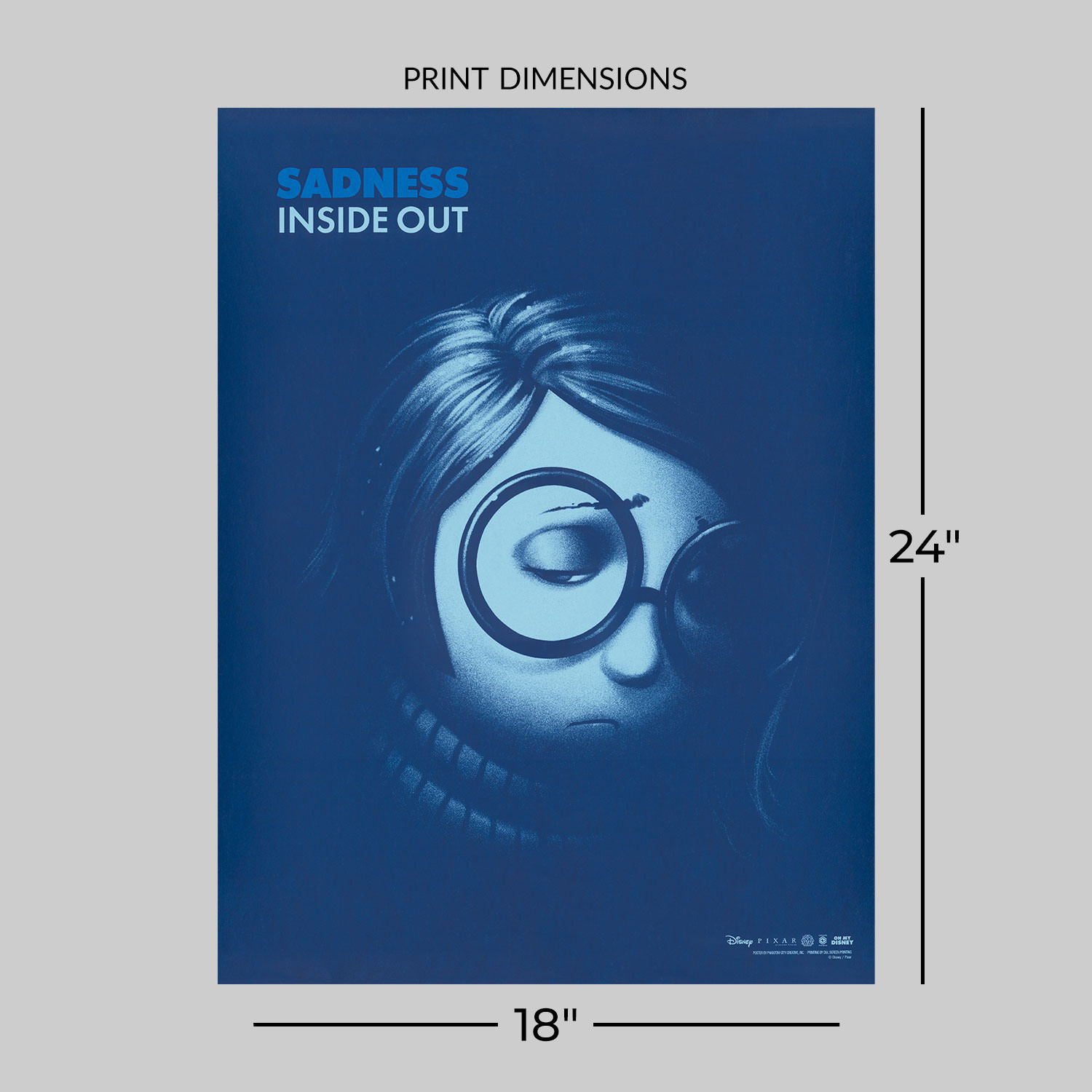 Disney Sadness (Inside Out) Art Print  View 2