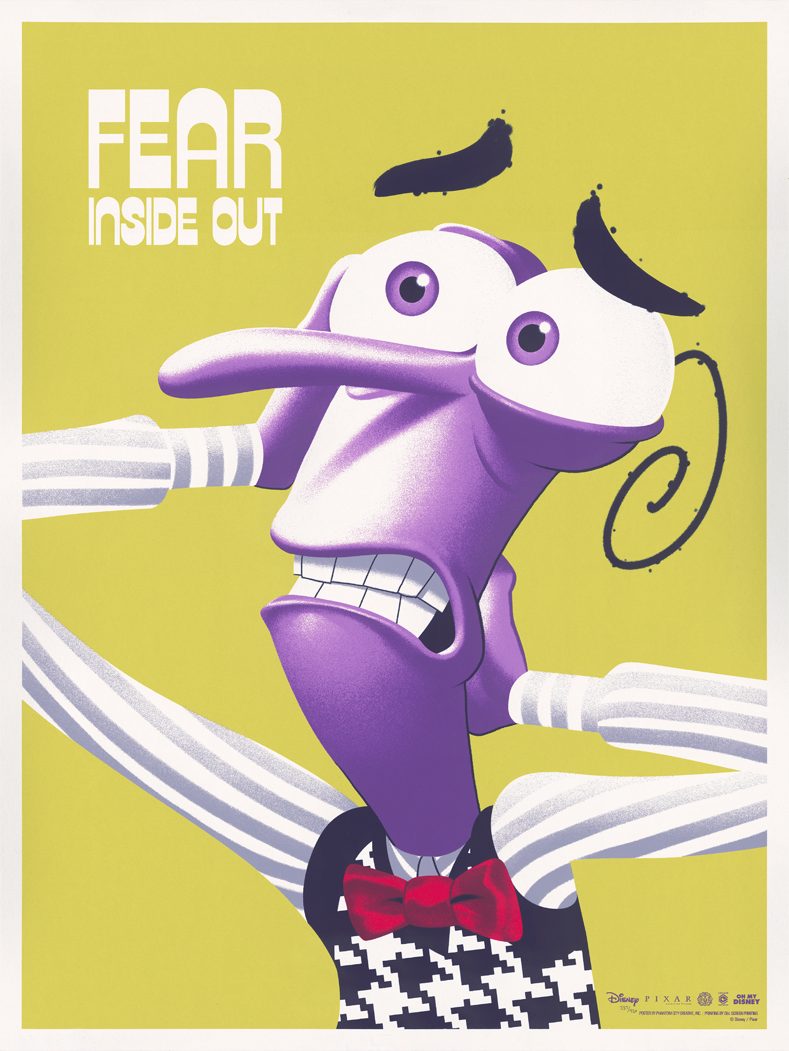 Disney Fear (Inside Out) Art Print  View 3