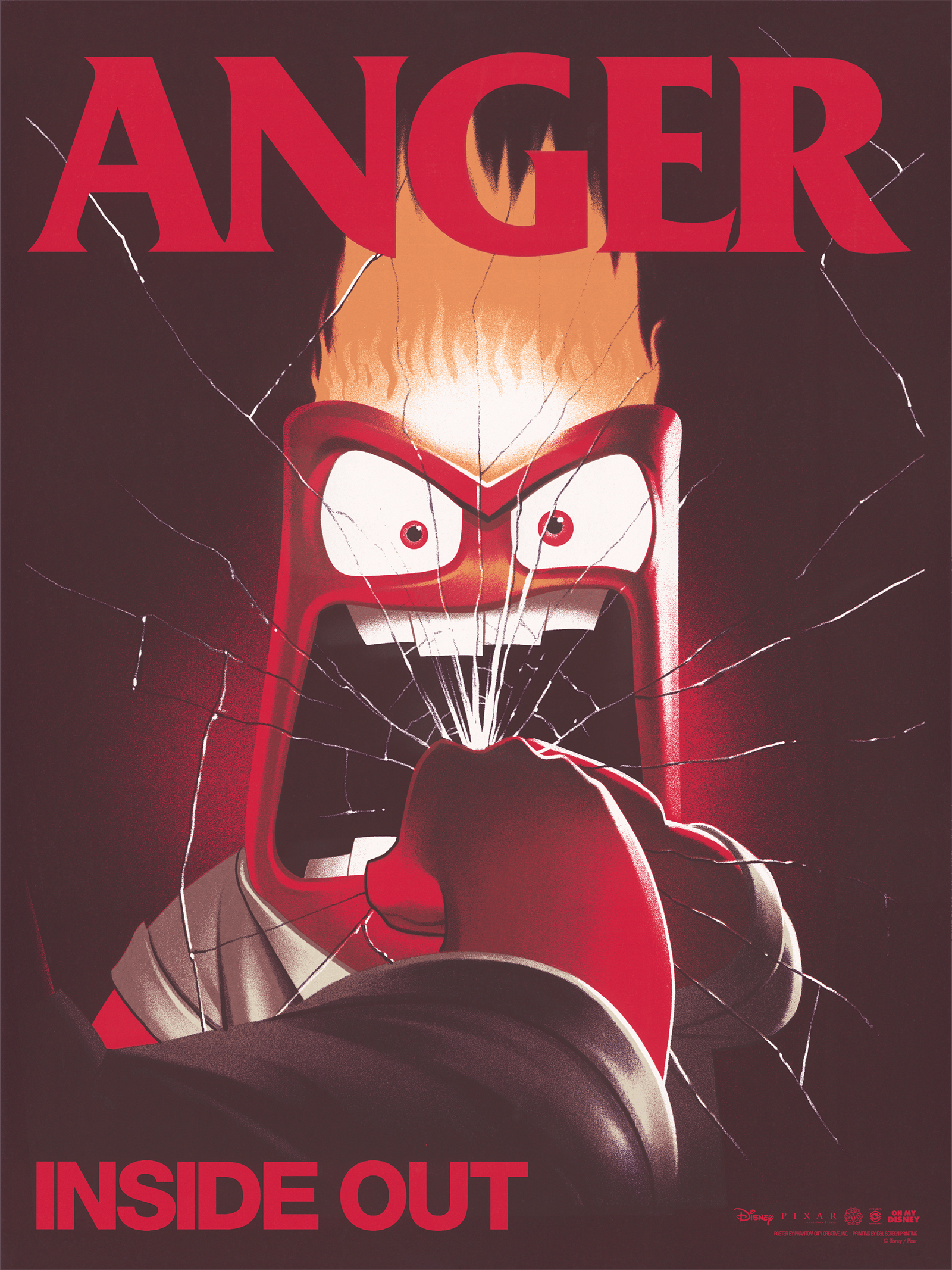 Disney Anger (Inside Out) Art Print  View 3
