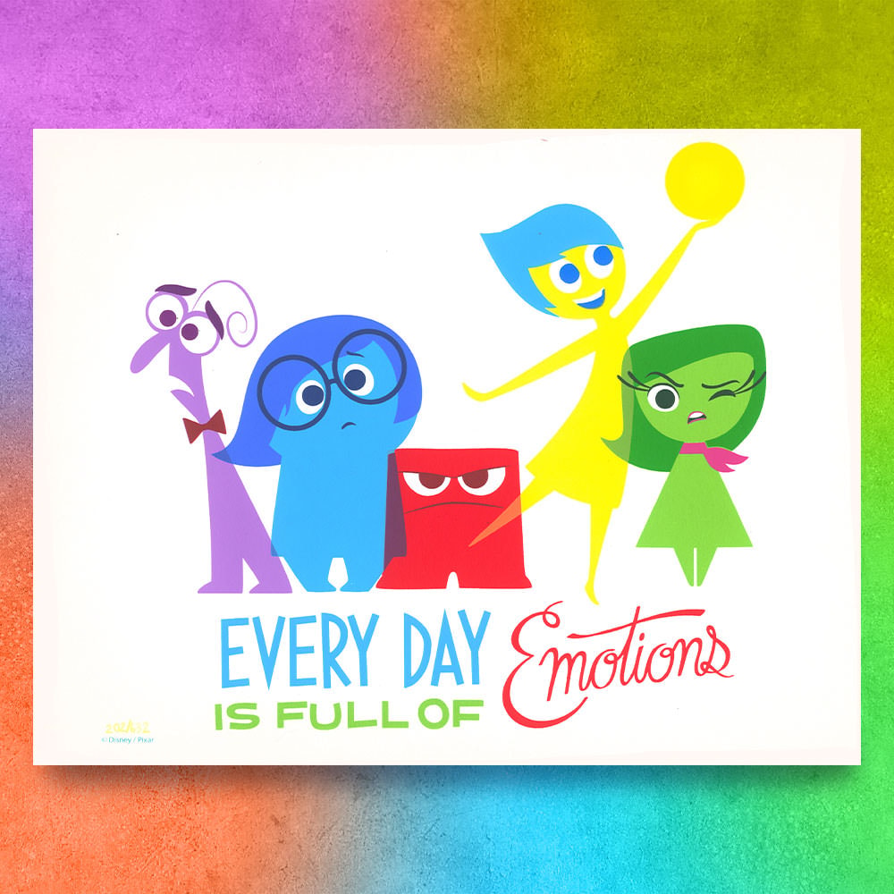 Disney Every Day is Full of Emotions Art Print  View 1