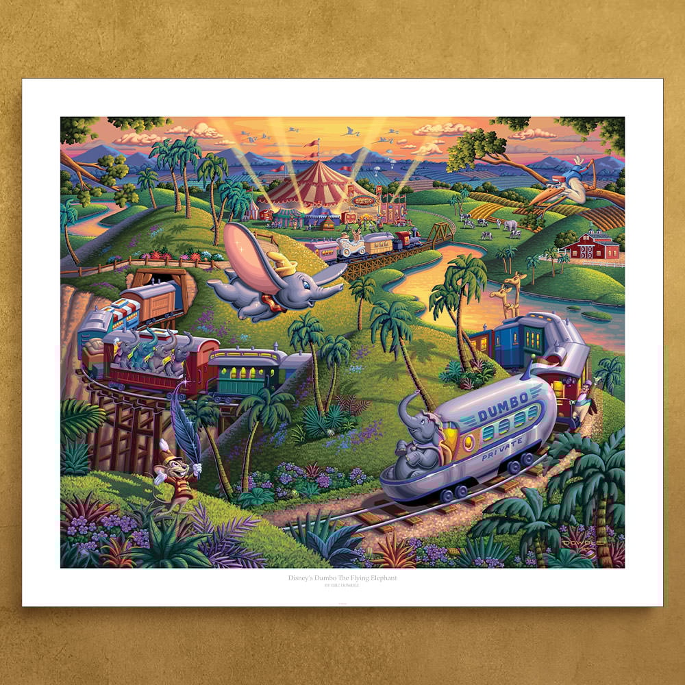 Disney's Dumbo The Flying Elephant Art Print by Art Brand