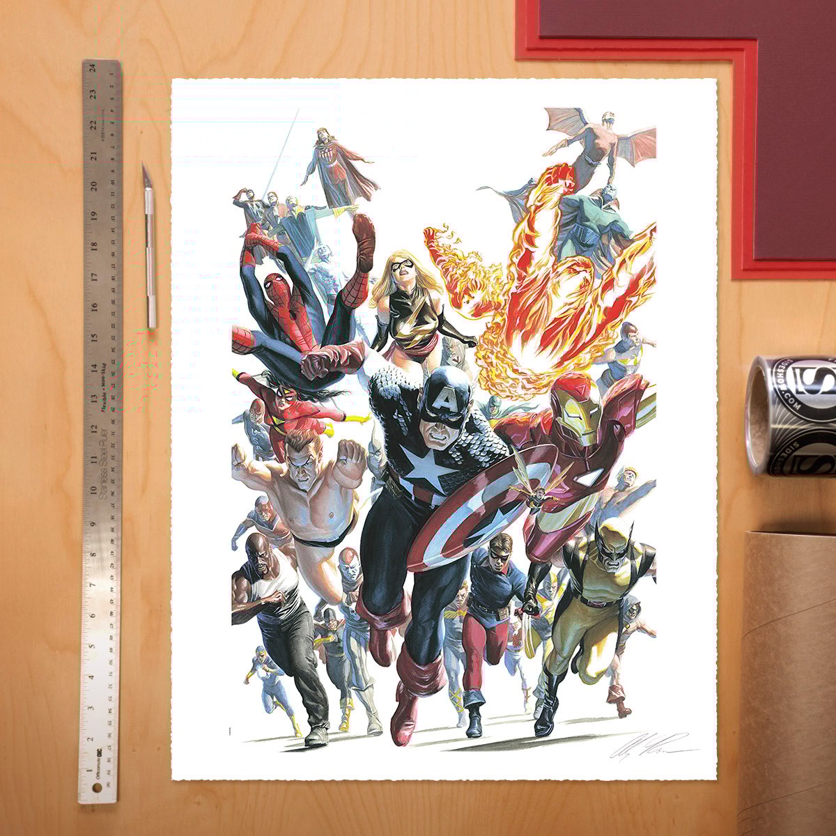 Avengers Invaders Fine Art Print by Alex Ross | Sideshow