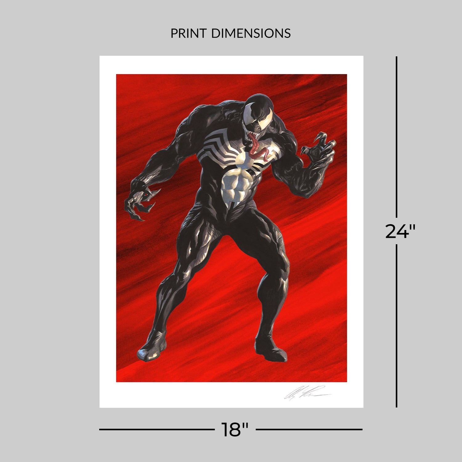 Marvel Villains: Venom Fine Art Print by Alex Ross | Sideshow Marvel Villains: Venom Fine Art Print by Alex Ross | Sideshow