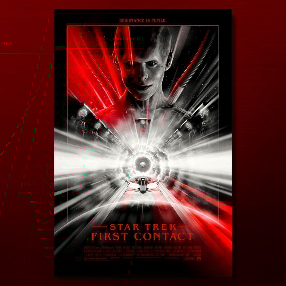 Star Trek: First Contact Art Print by Vice Press | Sideshow