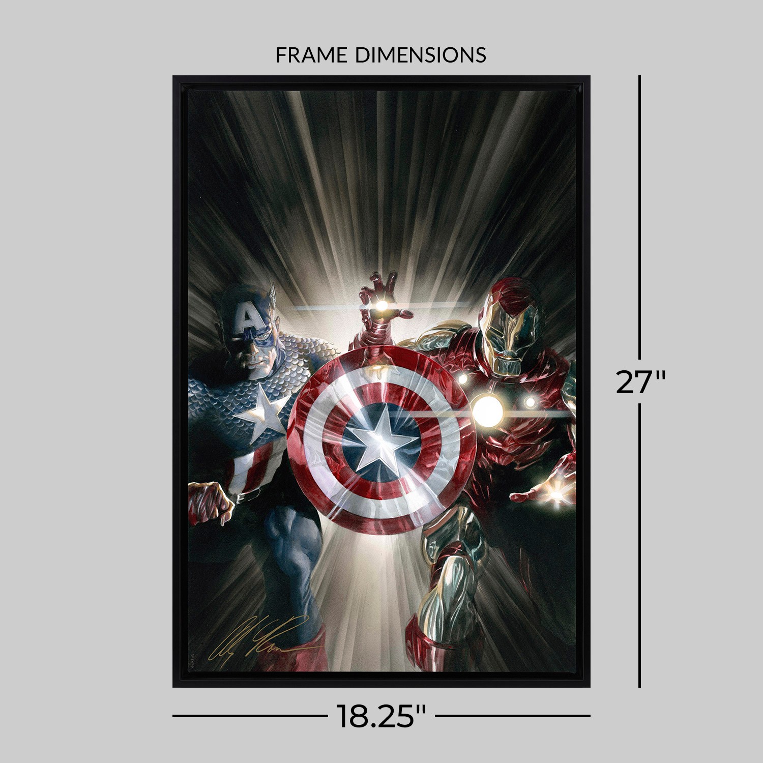 Captain America & Iron Man: Unstoppable Fine Art Print by Alex