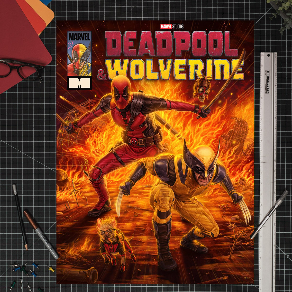 Deadpool & Wolverine Fine Art Print by Sam Green | Sideshow