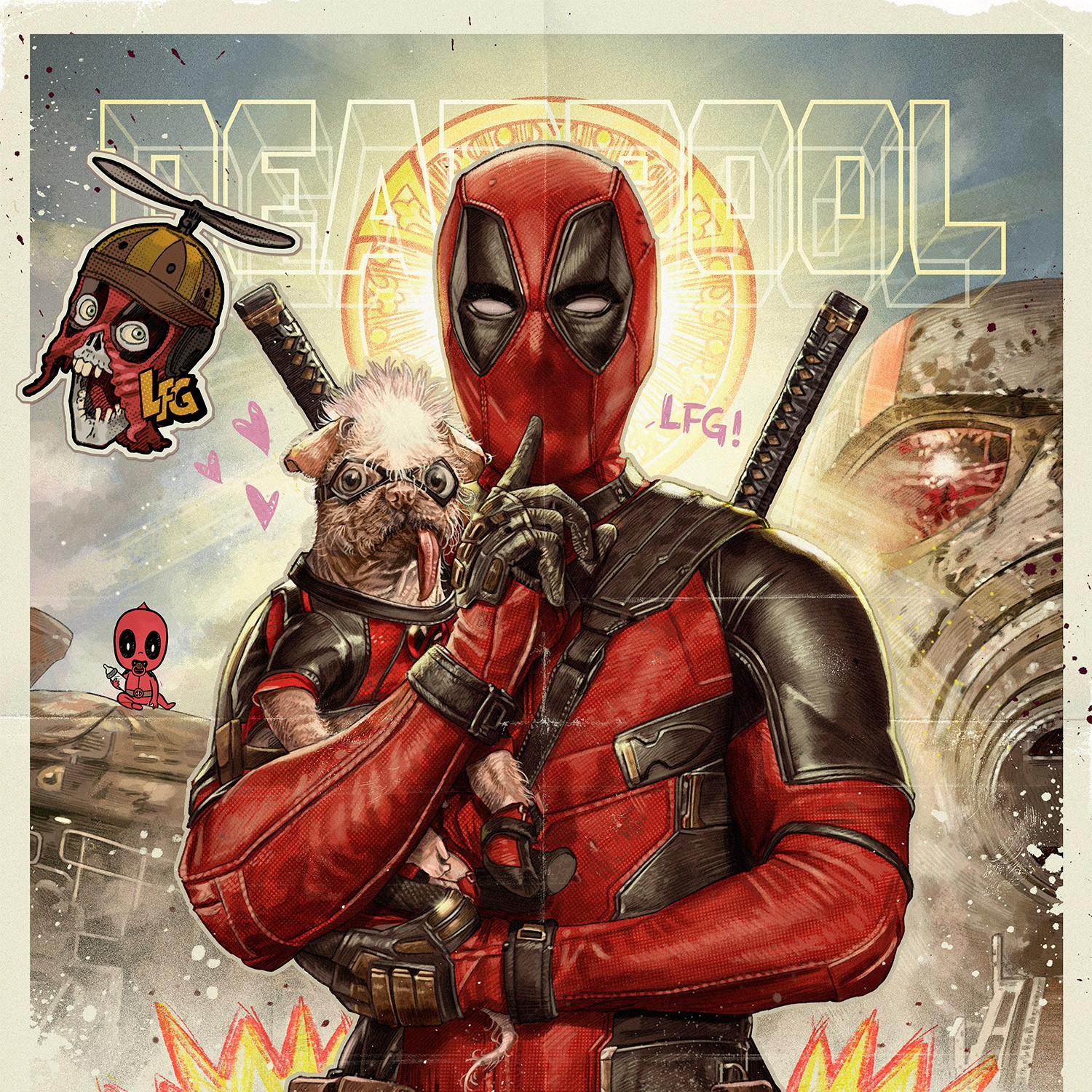 Marvel Come Together: Deadpool Movie Poster  Exclusive Edition View 3