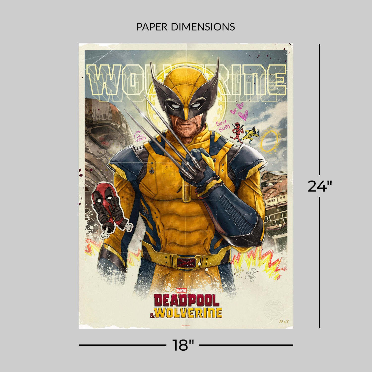 Marvel Come Together: Wolverine Movie Poster  Exclusive Edition View 2