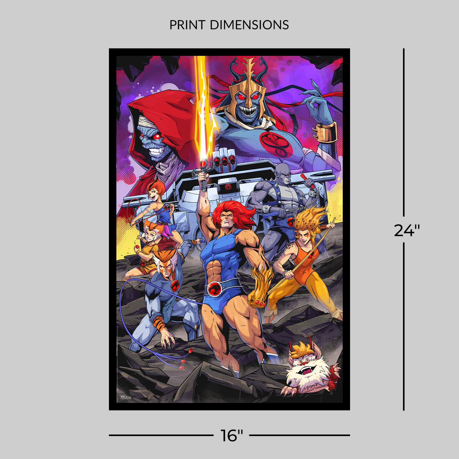 ThunderCats ThunderCats Roar! Art Print  Exclusive Edition View 2