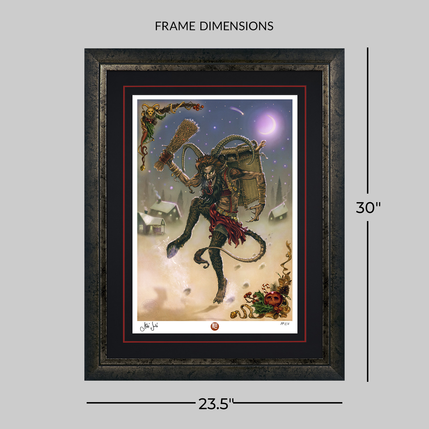 Sideshow Originals Krampusnacht (Yuletide Variant) Art Print  View 2