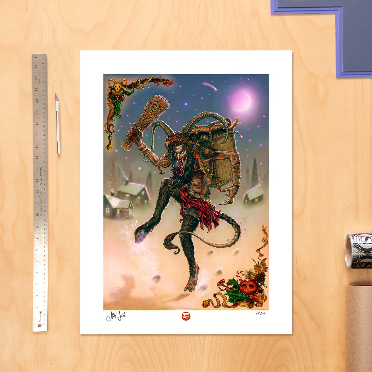 Sideshow Originals Krampusnacht (Yuletide Variant) Art Print  Exclusive Edition View 1
