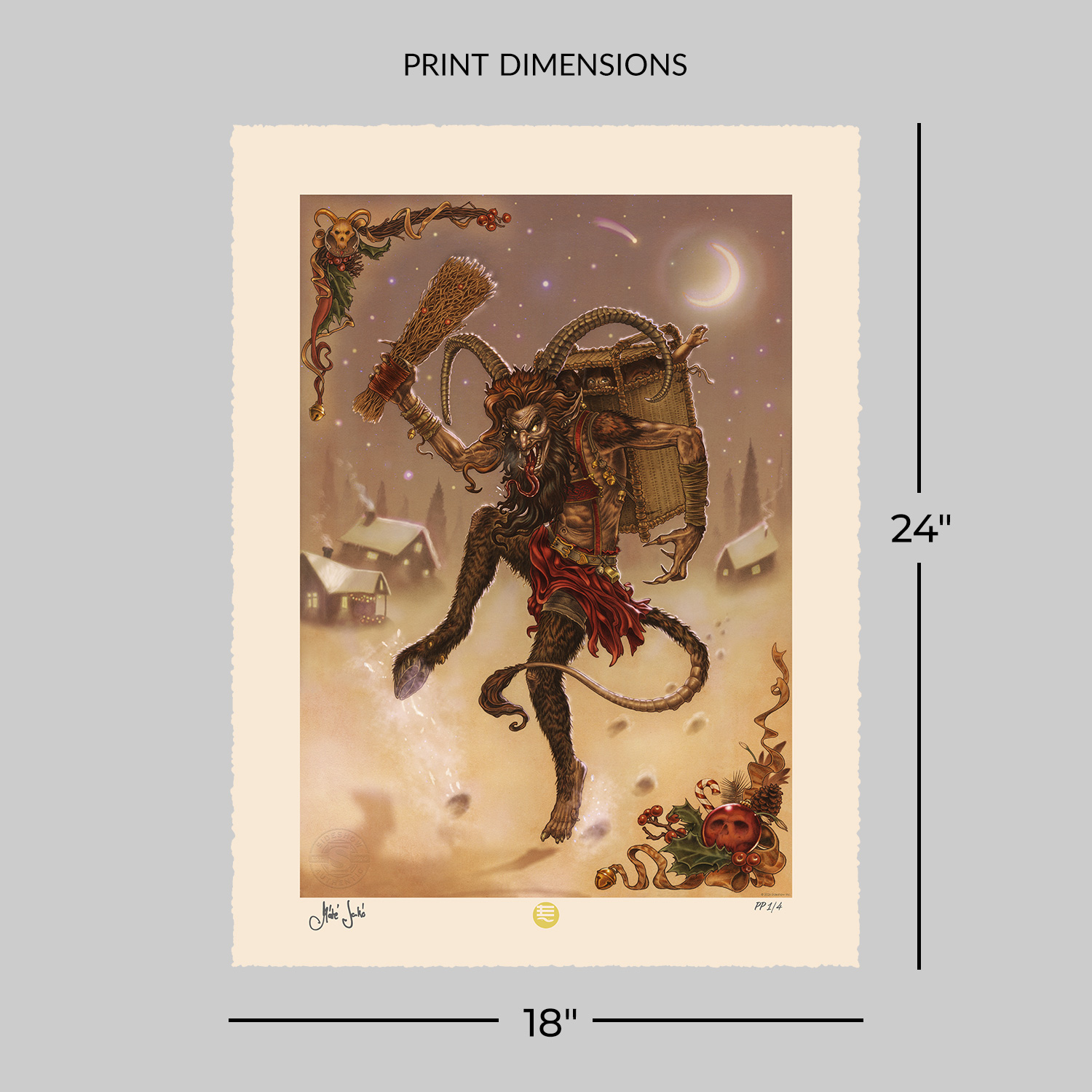 Sideshow Originals Krampusnacht Art Print  Exclusive Edition View 3