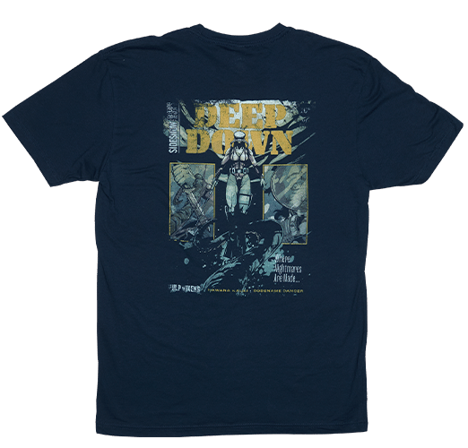 Sideshow Originals Pulp Vixens: Deep Down T-Shirt (Navy) Apparel  (Prototype Shown) View 11