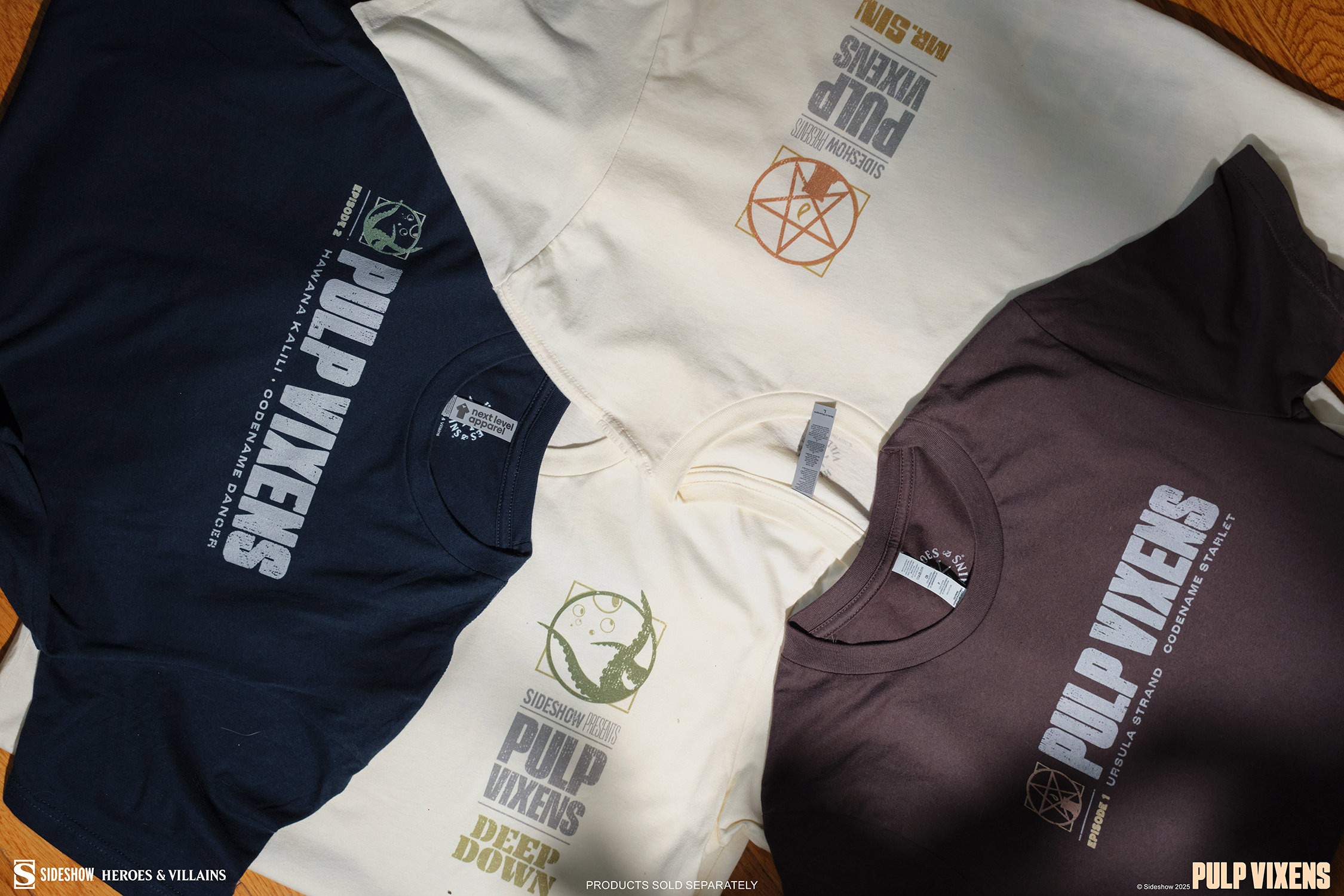 Sideshow Originals Pulp Vixens: Mr. Sin T-Shirt (Brown) Apparel  (Prototype Shown) View 10