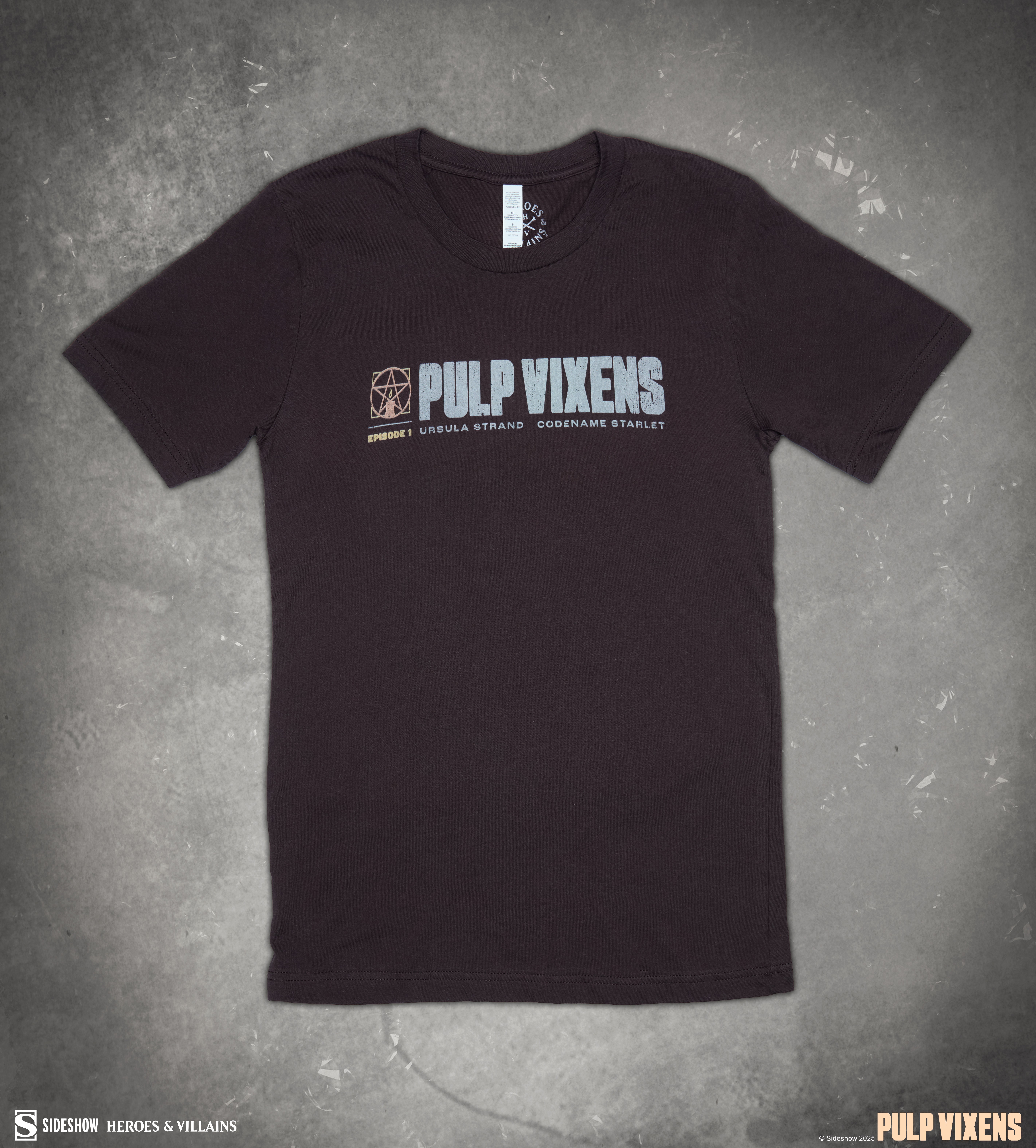 Sideshow Originals Pulp Vixens: Mr. Sin T-Shirt (Brown) Apparel  (Prototype Shown) View 5