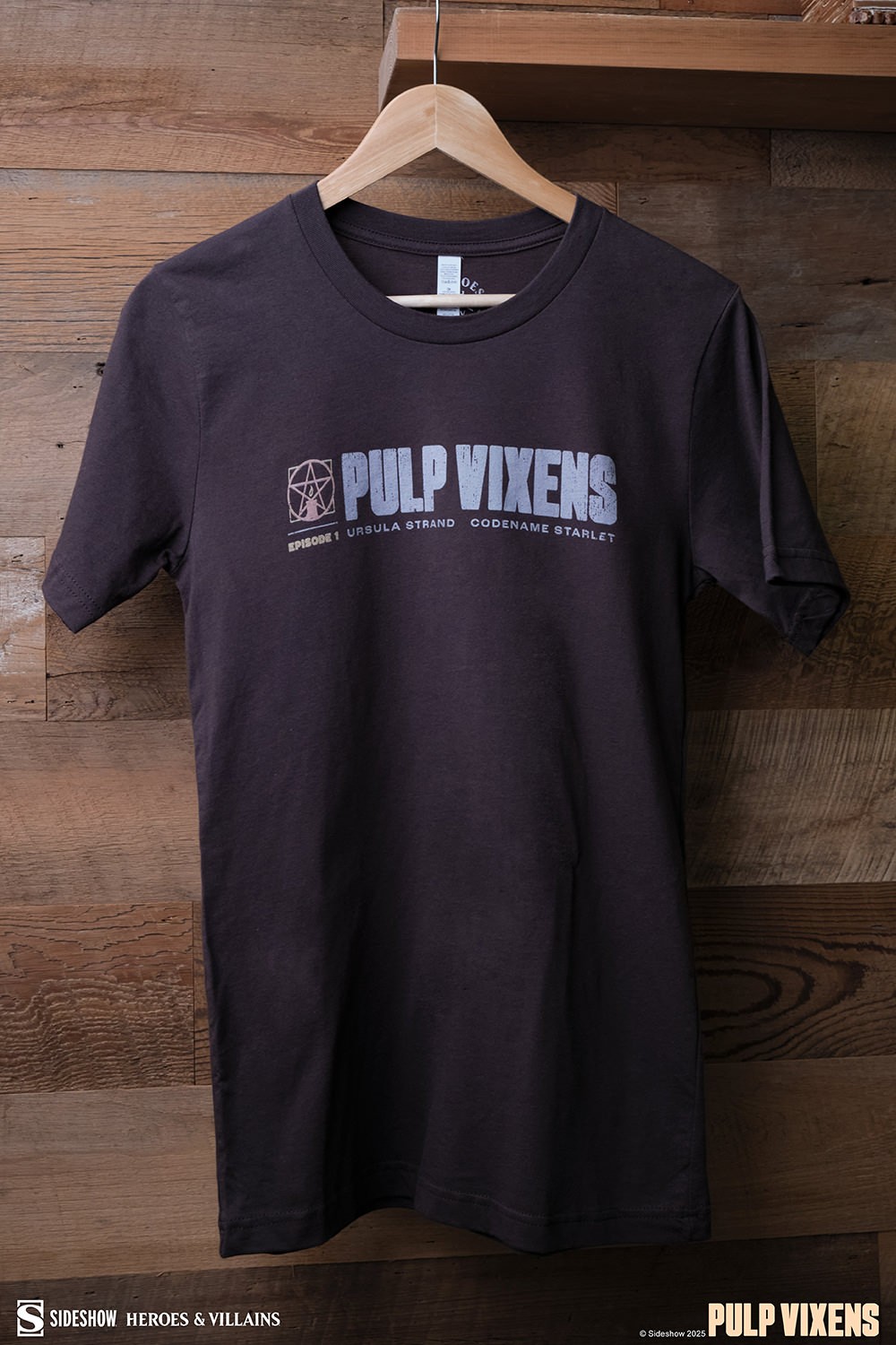 Sideshow Originals Pulp Vixens: Mr. Sin T-Shirt (Brown) Apparel  (Prototype Shown) View 1