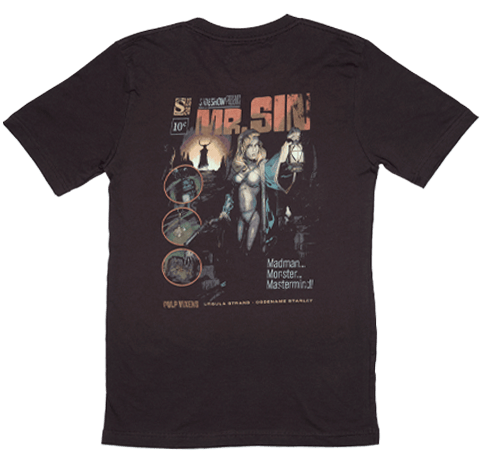 Sideshow Originals Pulp Vixens: Mr. Sin T-Shirt (Brown) Apparel  (Prototype Shown) View 11