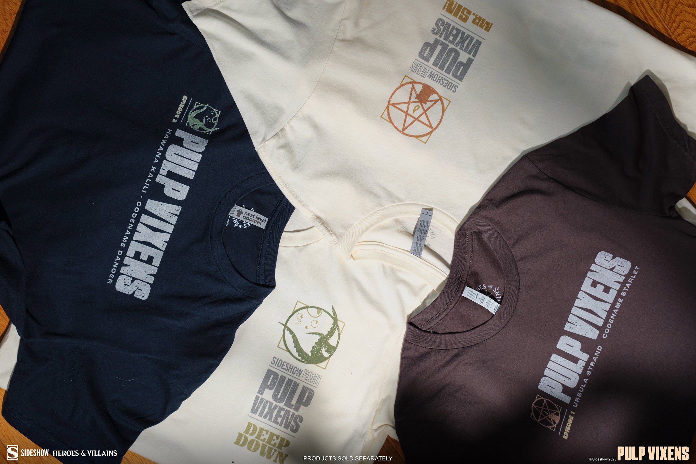 Sideshow Originals Pulp Vixens: Mr. Sin T-Shirt (Natural) Apparel  (Prototype Shown) View 8
