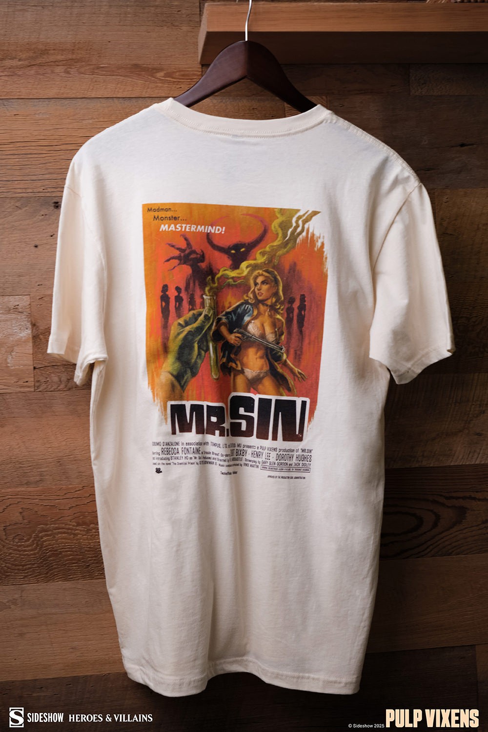 Sideshow Originals Pulp Vixens: Mr. Sin T-Shirt (Natural) Apparel  (Prototype Shown) View 2