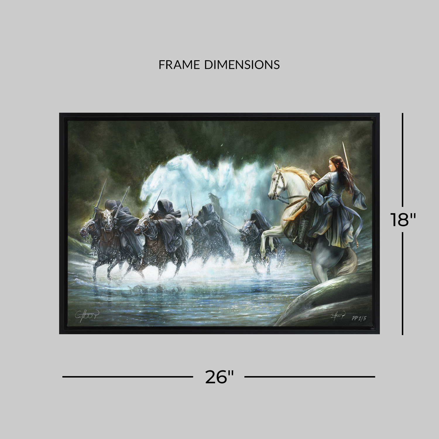 The Lord of the Rings The Lord of the Rings: Flight to the Ford Art Print  Exclusive Edition View 2