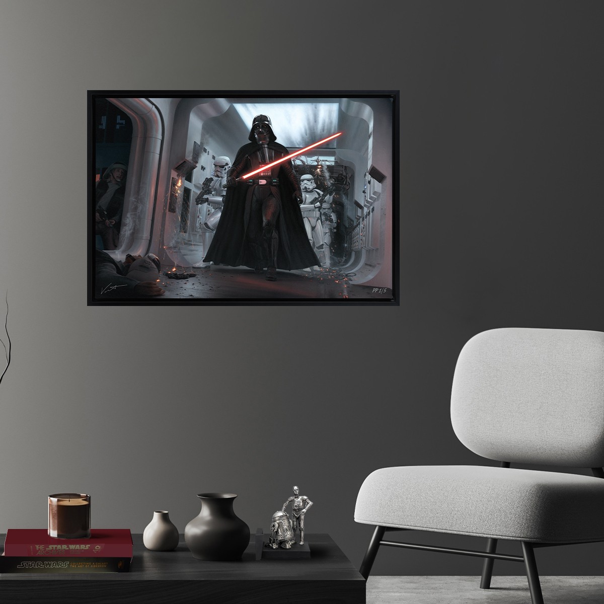 Star Wars Darth Vader™: Assault on Tantive IV Art Print  Exclusive Edition View 1