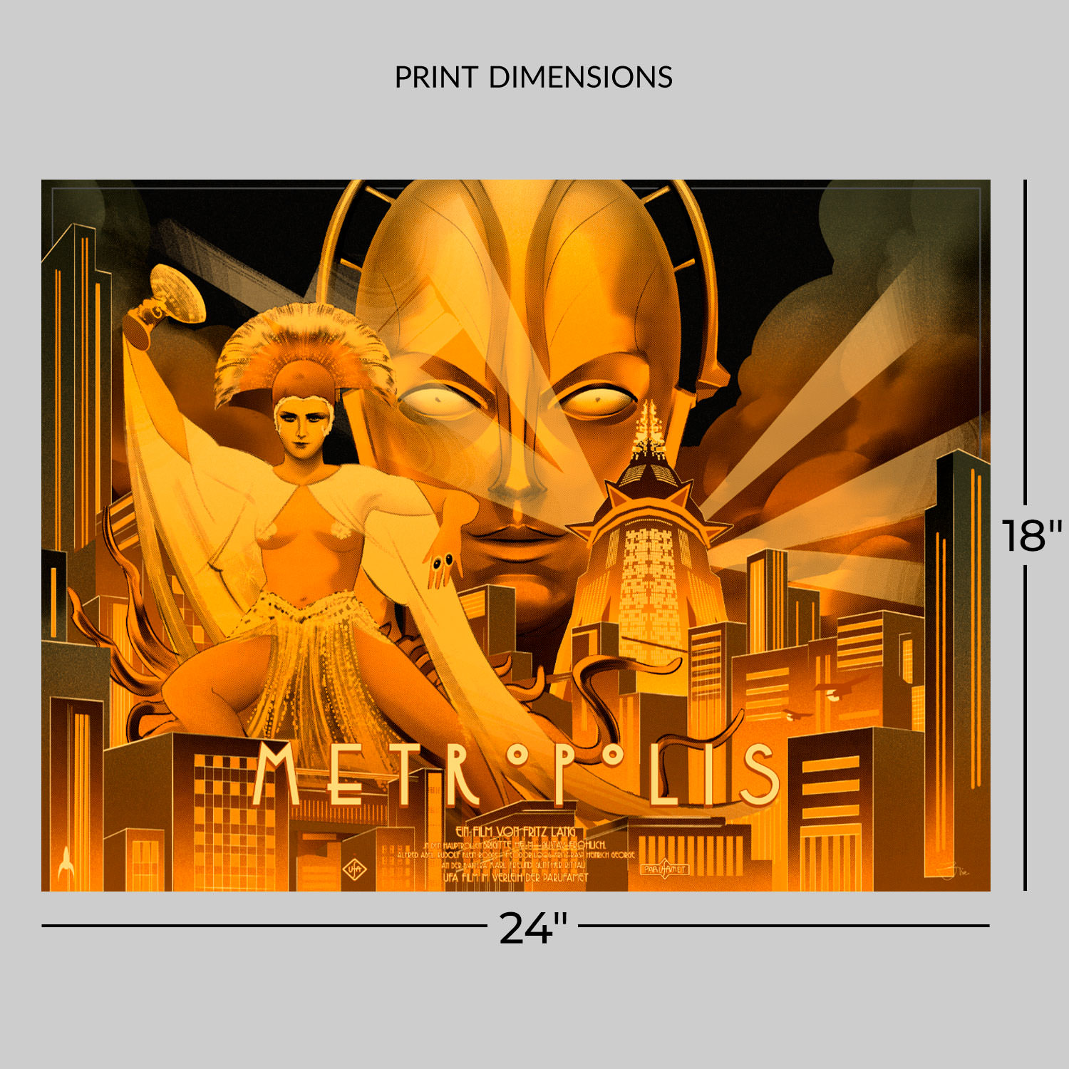 Metropolis Metropolis Screenprint Movie Poster  View 2
