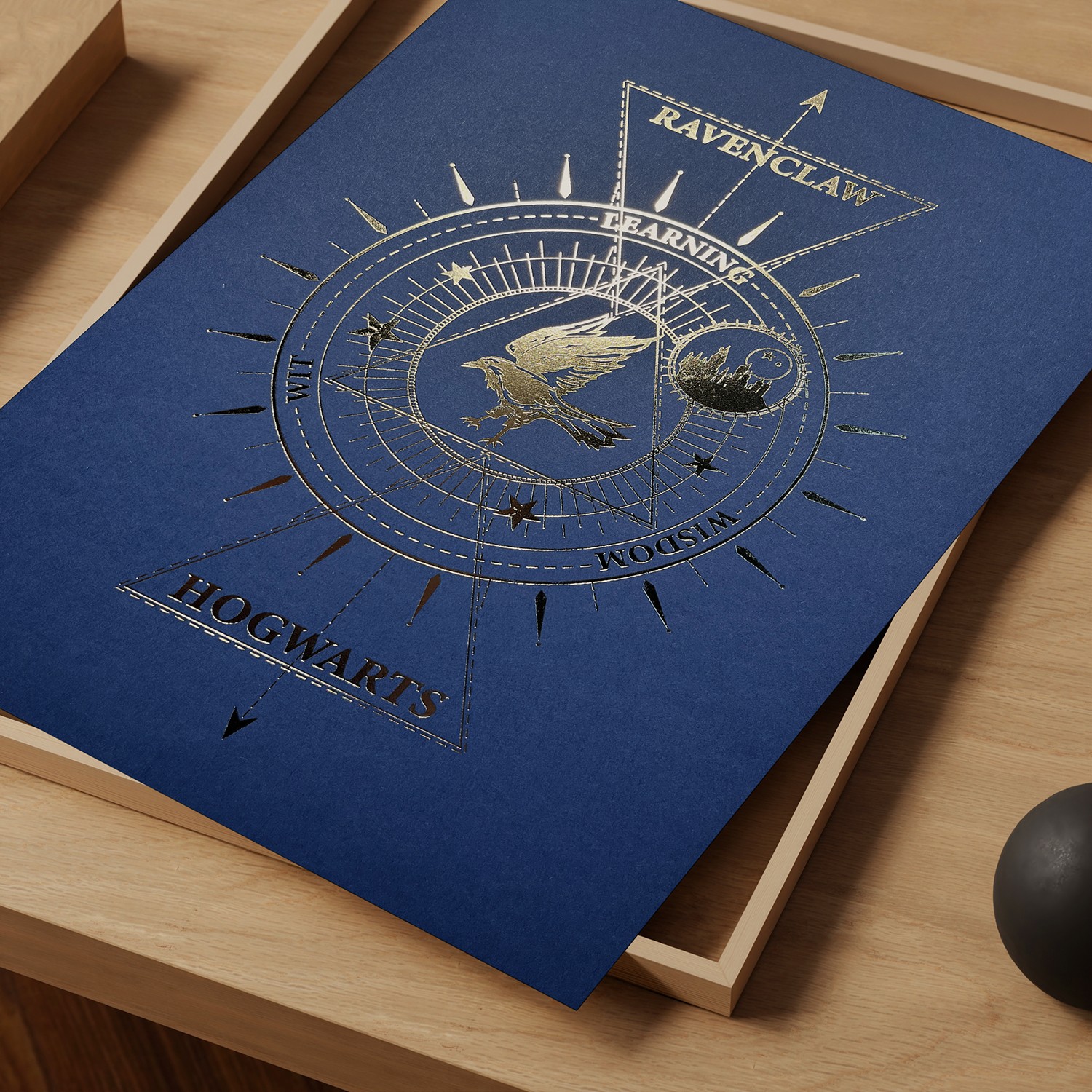 Harry Potter Harry Potter™: Ravenclaw House Foil Letterpress Poster Art Print  View 1