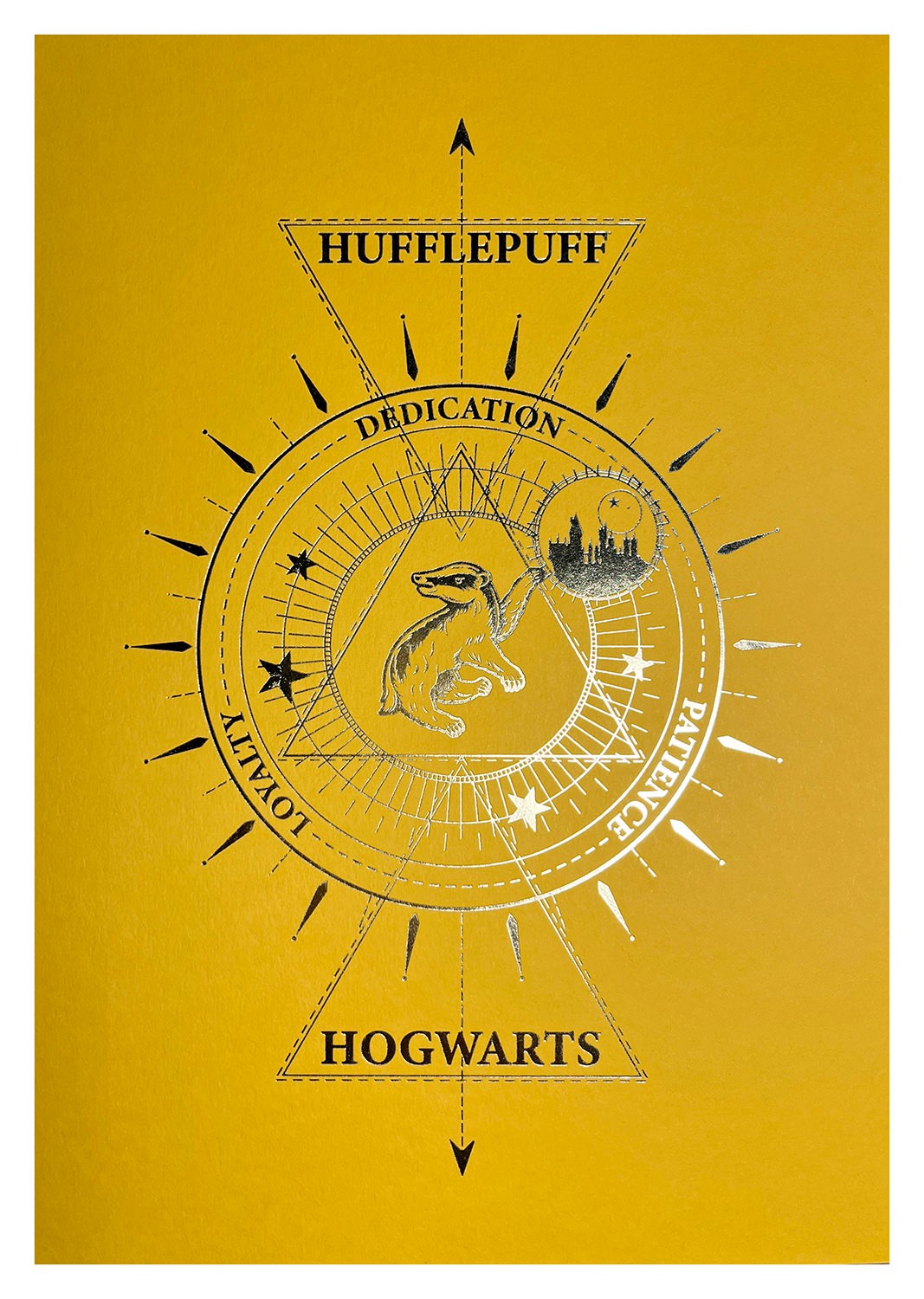 Harry Potter Harry Potter™: Hufflepuff House Foil Letterpress Poster Art Print  View 6