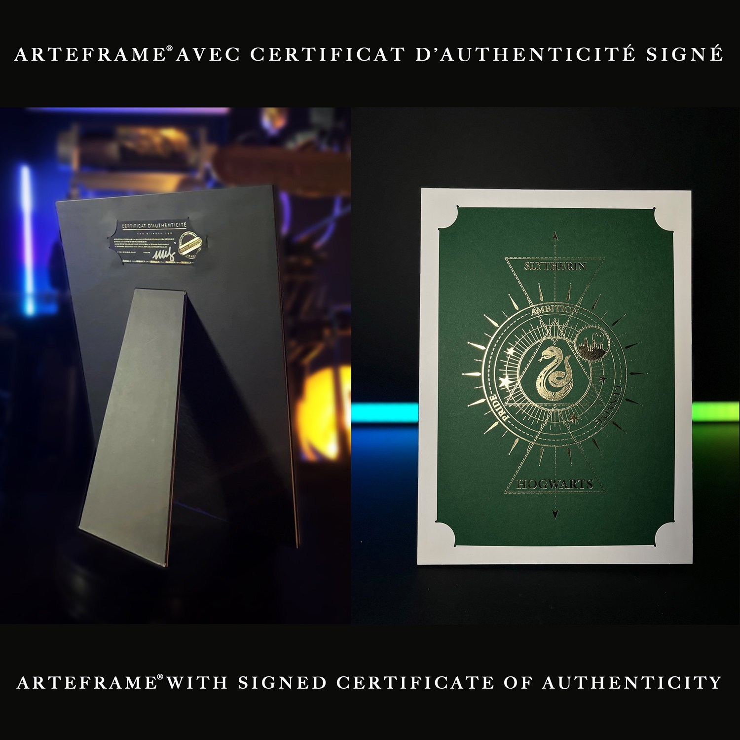 Harry Potter Harry Potter™: Slytherin House Foil Letterpress Poster Art Print  View 5
