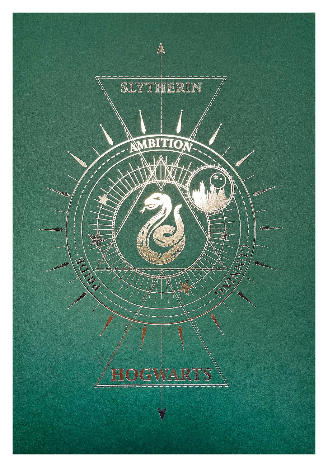 Harry Potter Harry Potter™: Slytherin House Foil Letterpress Poster Art Print  View 6