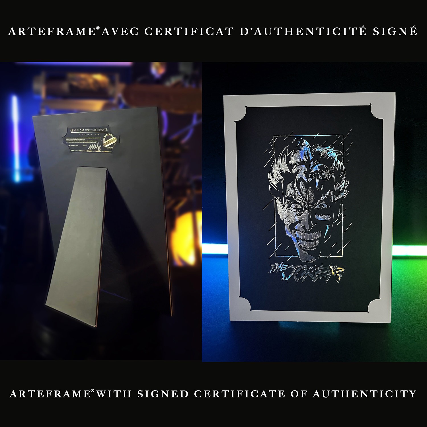 DC Comics The Joker (Holographic) Foil Letterpress Poster Art Print  View 3