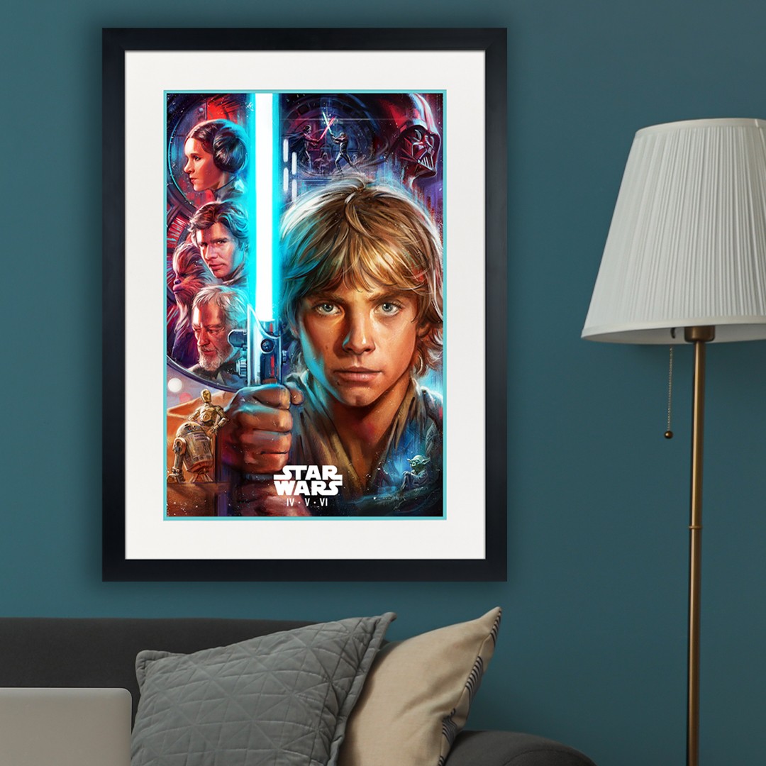 Star Wars Star Wars: The Skywalker Saga IV V VI Movie Poster  Exclusive Edition View 1