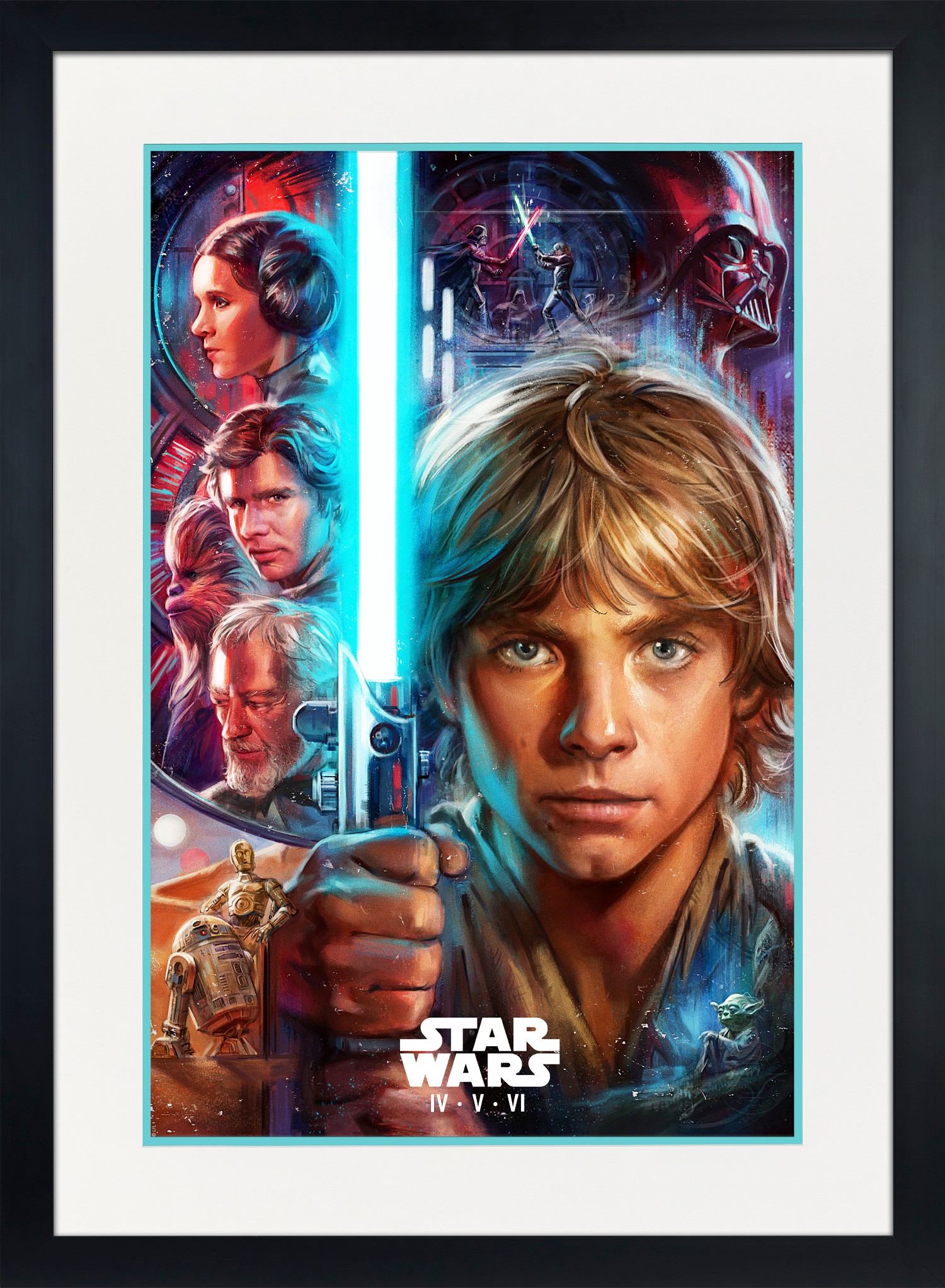 Star Wars Star Wars: The Skywalker Saga IV V VI Movie Poster  Exclusive Edition View 5