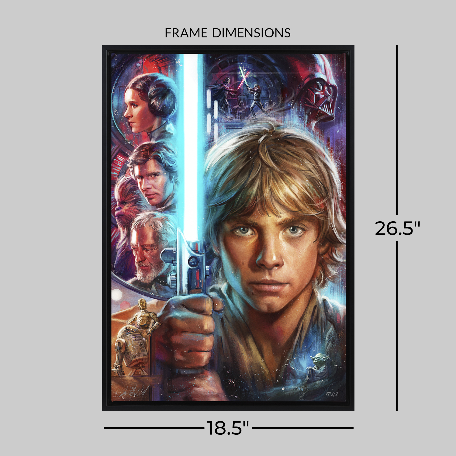 Star Wars Star Wars: The Skywalker Saga IV V VI Movie Poster  Exclusive Edition View 2