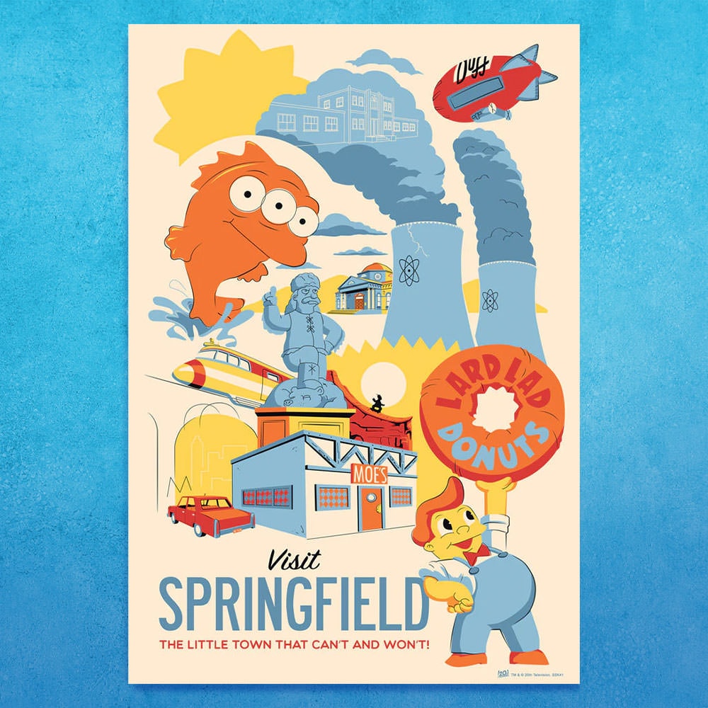 The Simpsons Springfield: A Hidden Gem Art Print  View 1
